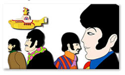  Beatles Yellow Submarine Canvas - GOIN' ROUND IN CIRCLES