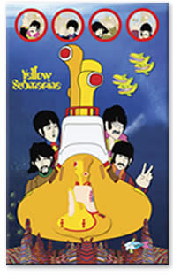 Beatles Yellow Submarine Canvas - DEEP BLUE