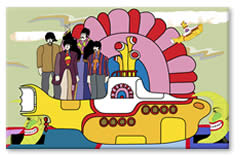 Beatles Yellow Submarine Canvas - OVER THE HEADLANDS